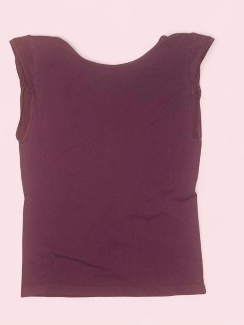 Free People Plum Scoop Neck Tank with Cap Sleeves
